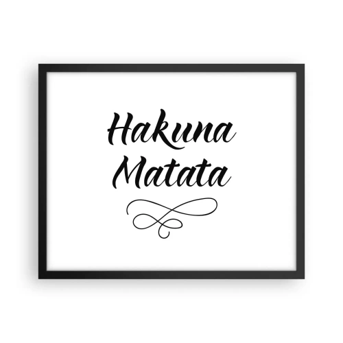 Pôster com moldura preta - O melhor conselho - 50x40 cm