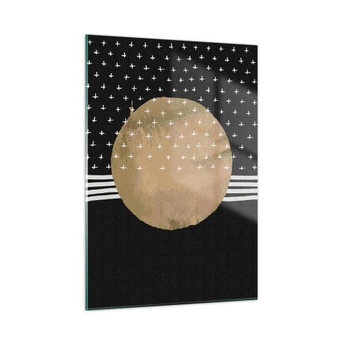 Quadro em vidro - Composição: bandeira da galáxia - 50x70 cm