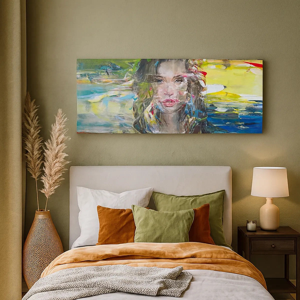 Quadro em tela - Atrás da cortina de ar - 30x30 cm