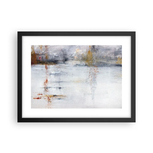 Pôster com moldura preta - Atrás da cortina de ar - 40x30 cm