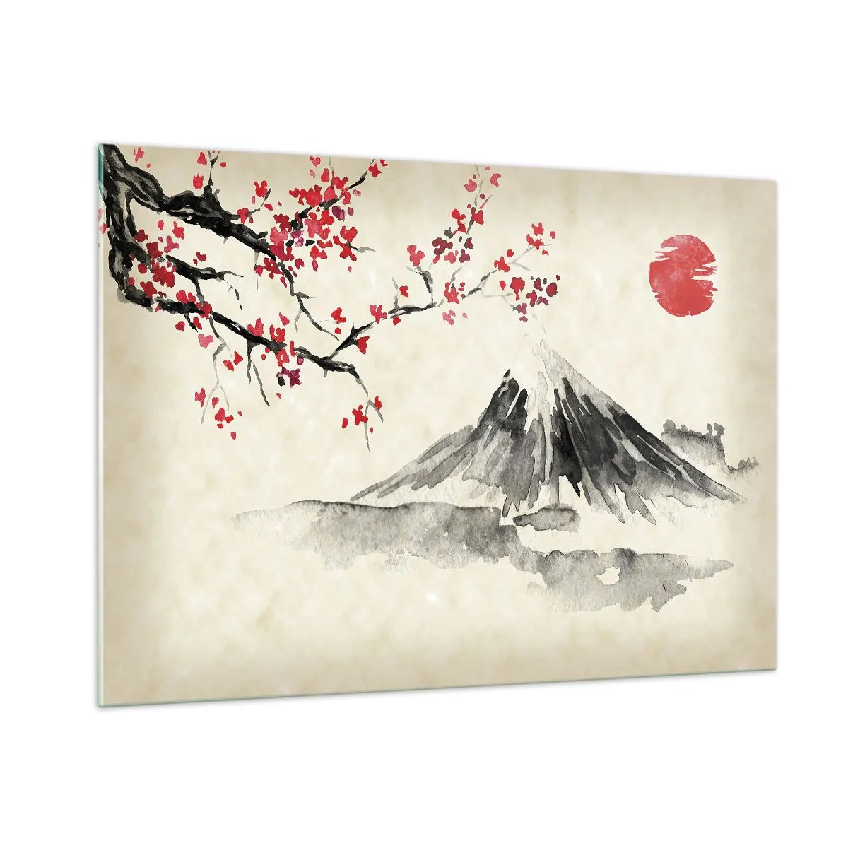 Quadro em vidro - Ame o Japão - 100x70 cm