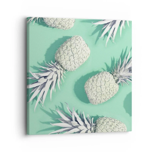 Quadro em tela - Vão muito bem com a hortelã - 30x30 cm