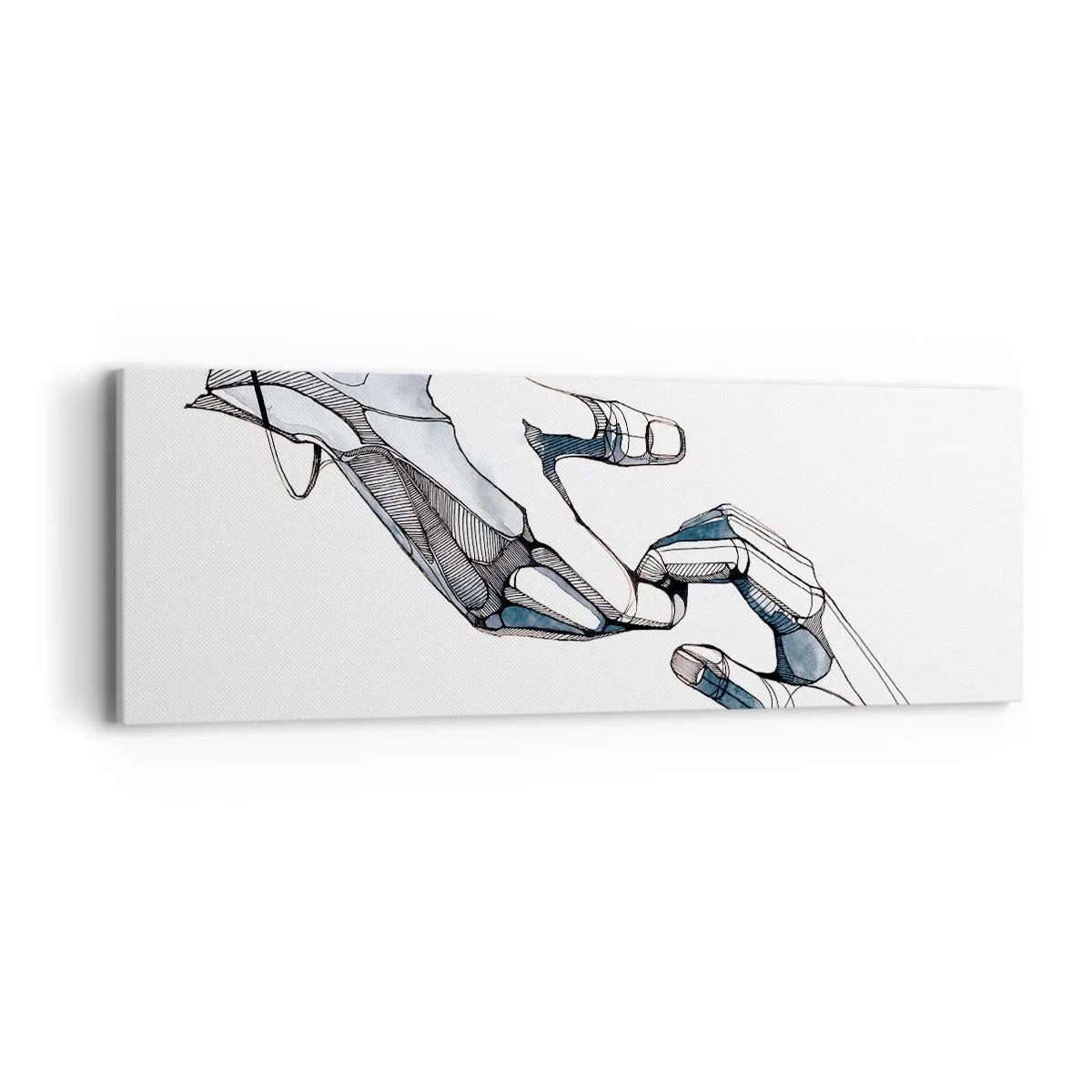 Quadro em tela - Um bom gesto - 90x30 cm