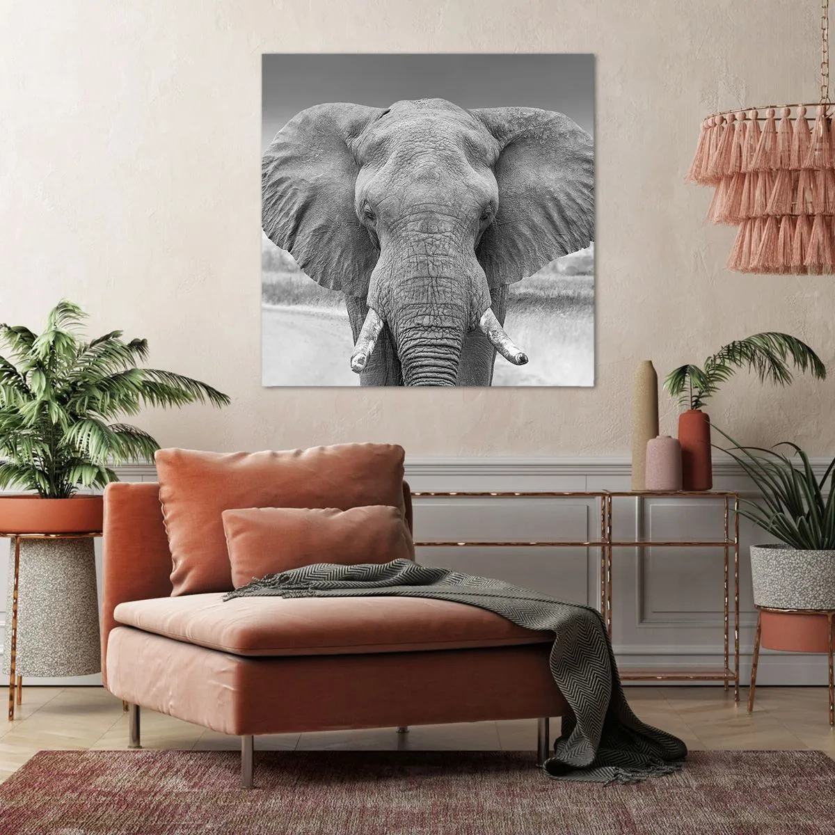 Quadro em tela - Bem-vindo ao meu mundo - 40x40 cm