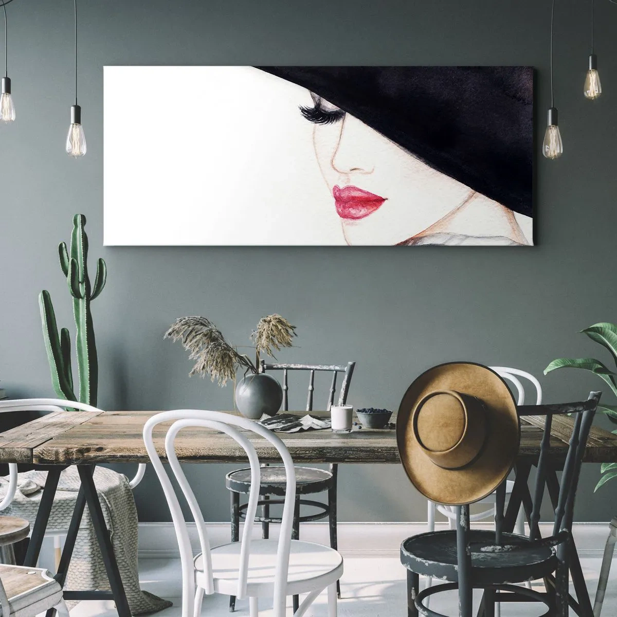 Quadro em tela - Elegância e sensualidade - 140x50 cm
