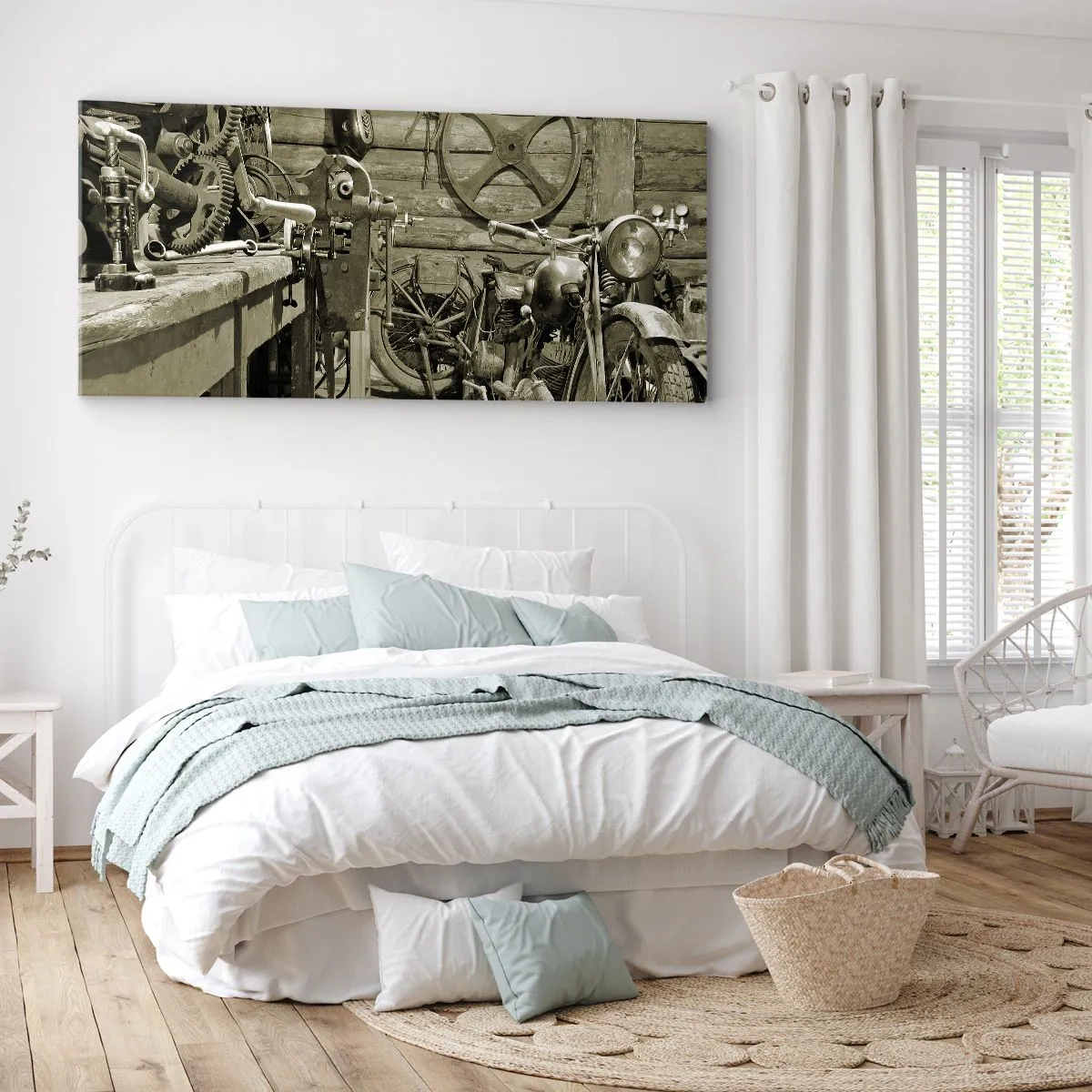 Quadro em tela - No depósito do tio Jorge - 100x40 cm