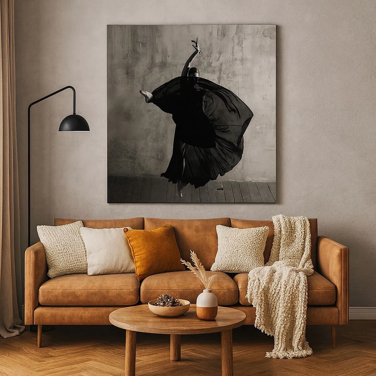 Quadro em tela - Cheio de paixão - 30x30 cm