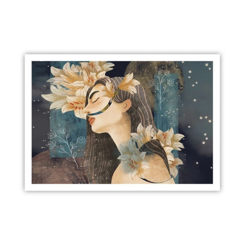 Pôster - O conto da princesa com lírios - 100x70 cm