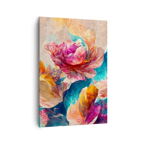 Quadro em tela - Esplendor colorido do buquê - 70x100 cm