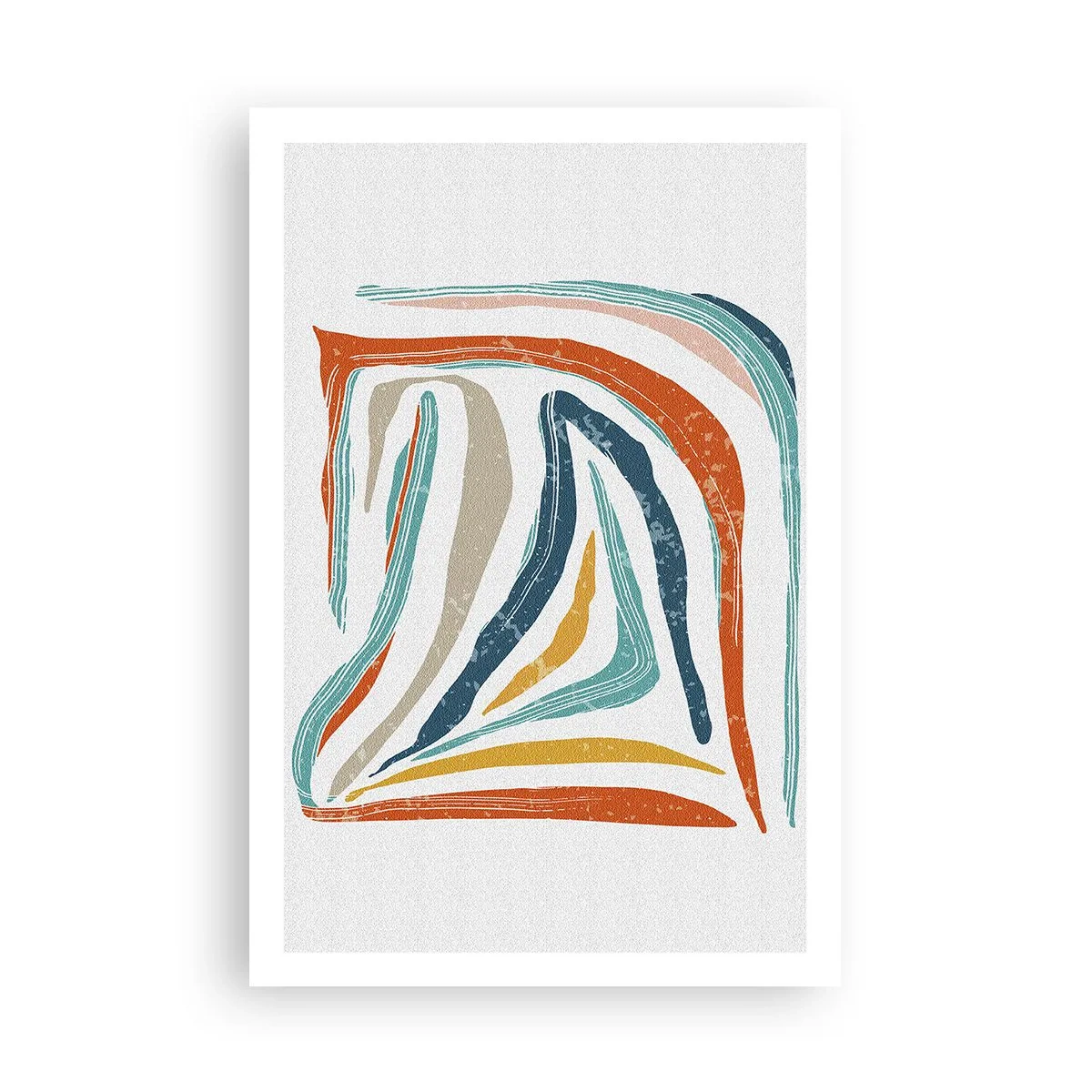 Pôster - Abstração com um sorriso amigável - 61x91 cm
