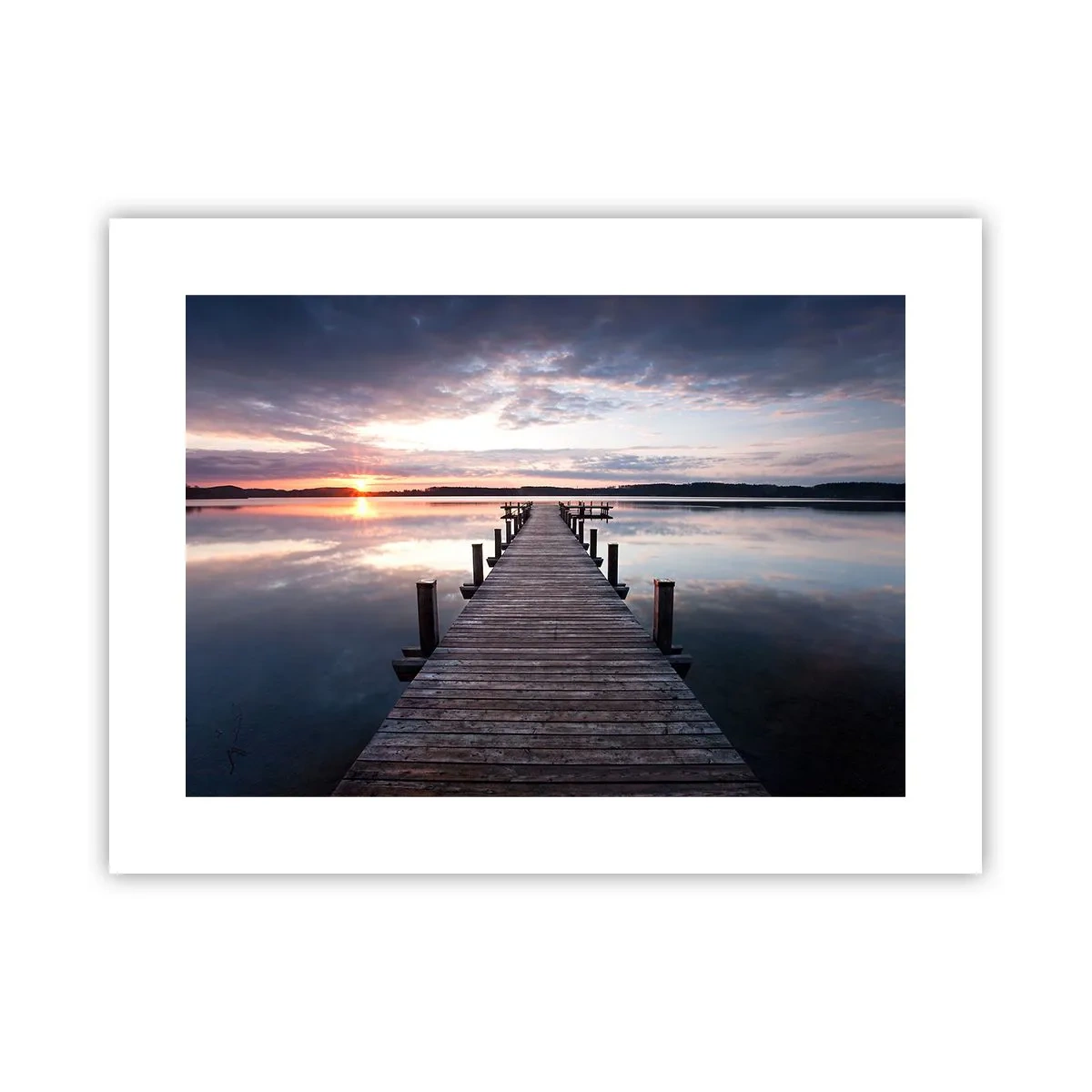 Pôster - A tranquila fronteira do dia e da noite - 40x30 cm