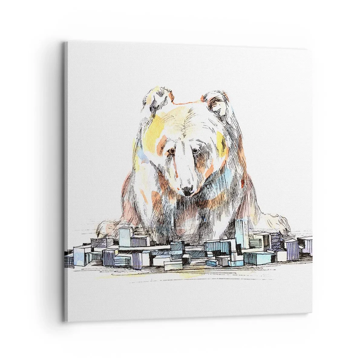 Quadro em tela - Como viver assim? - 60x60 cm