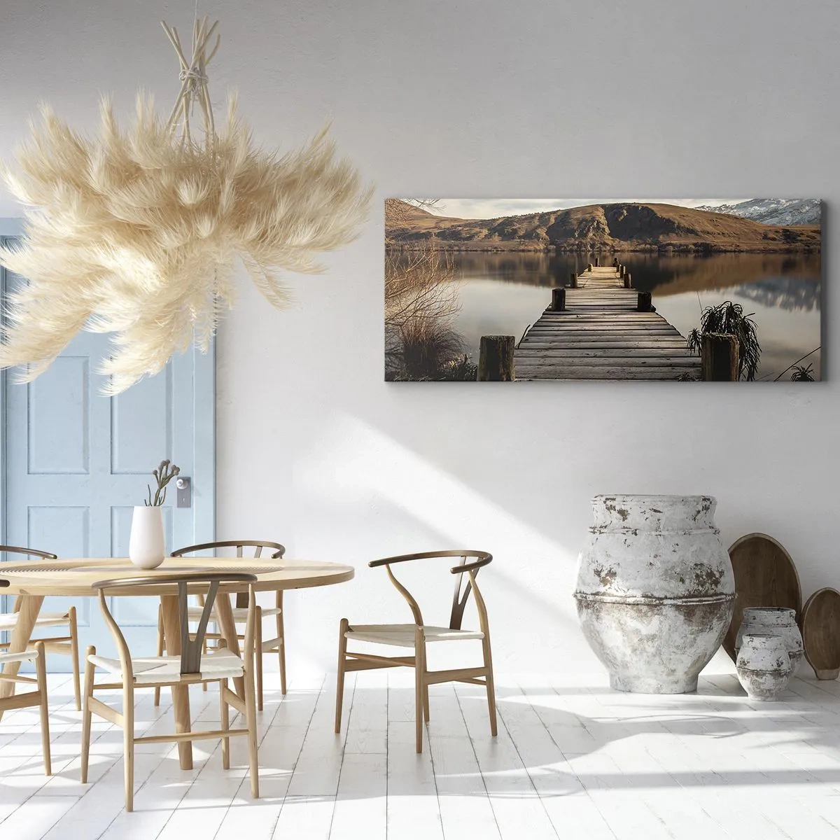 Quadro em tela - Paisagem em silêncio - 120x50 cm