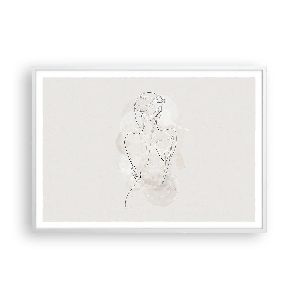 Pôster em moldura branca - Como um instrumento sensível - 100x70 cm