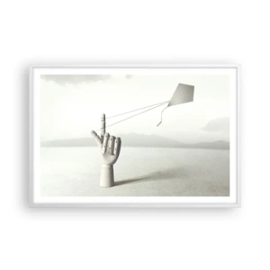 Pôster em moldura branca - Prova de força - 91x61 cm