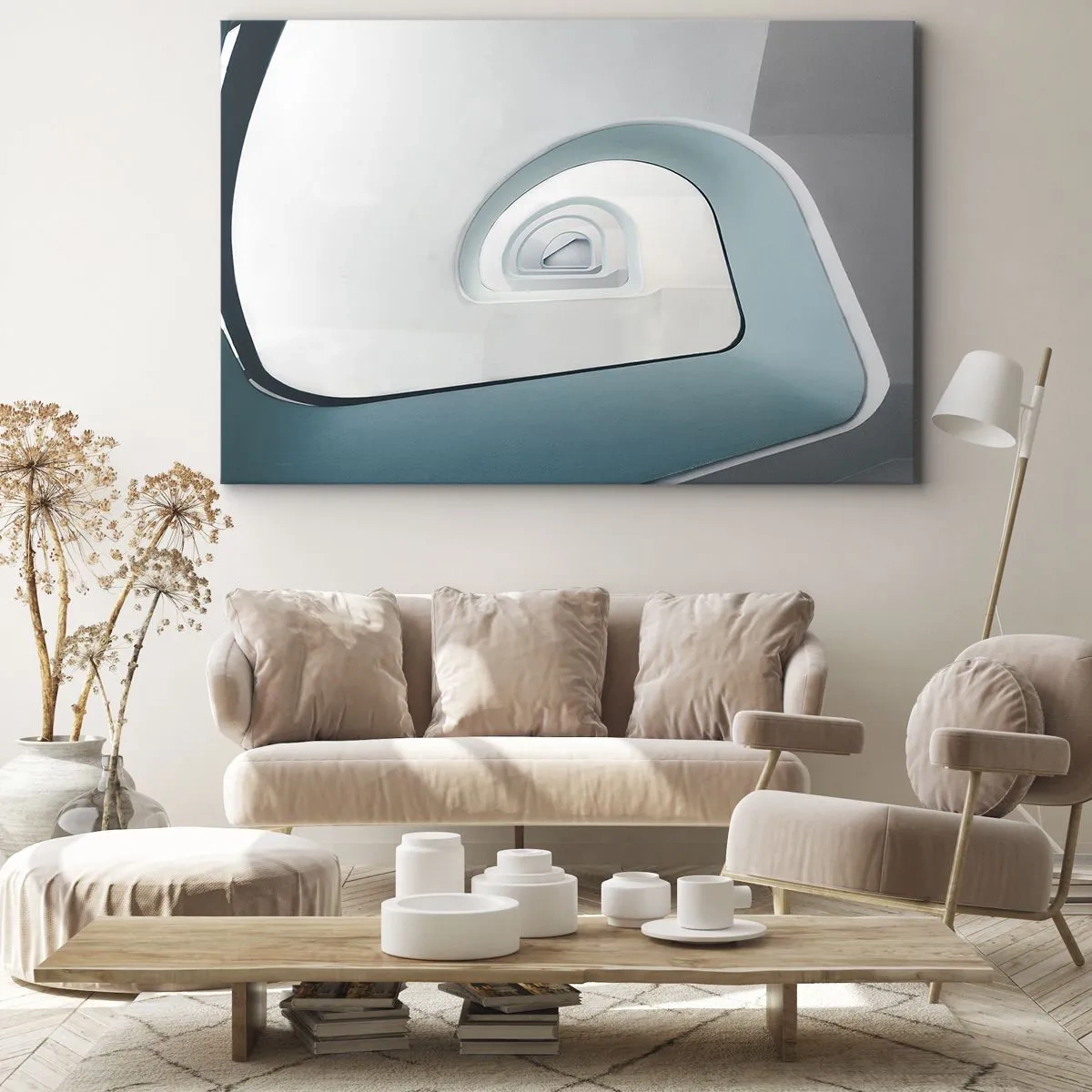 Quadro em tela - Para o fundo do azul - 120x80 cm