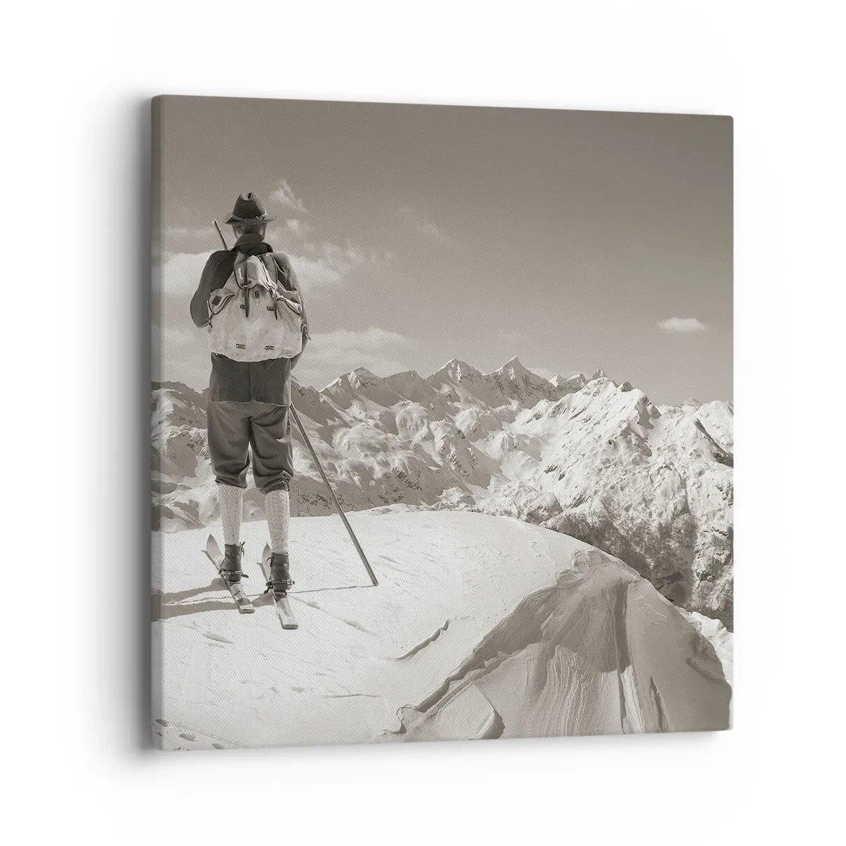 Quadro em tela - E as montanhas são as mesmas - 40x40 cm