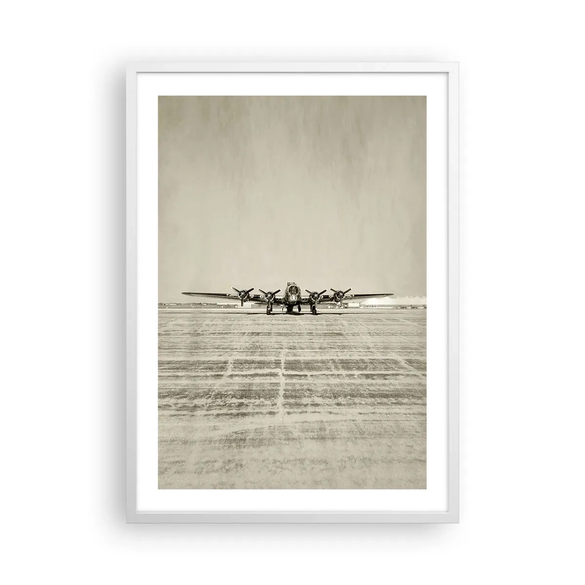 Pôster em moldura branca - Pronto como sempre - 50x70 cm