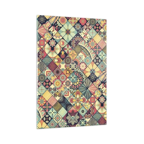 Quadro em vidro - Vibrações marroquinas - 80x120 cm