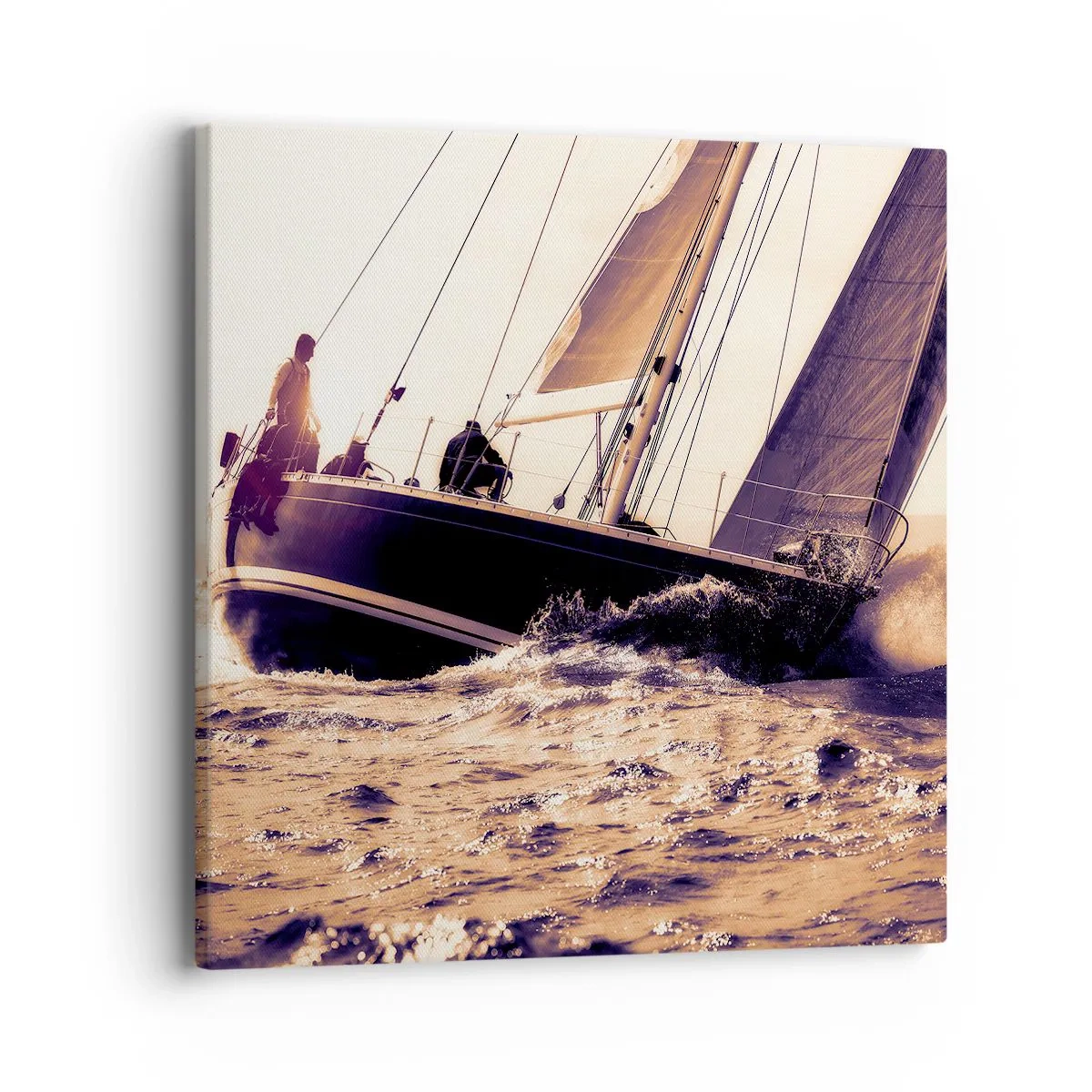 Quadro em tela - A velejar, marujo - 40x40 cm