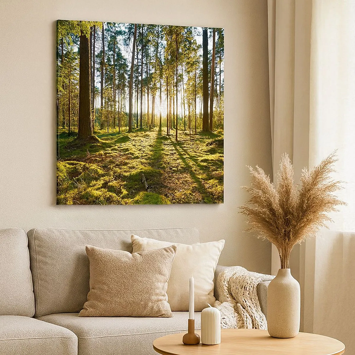 Quadro em tela - ...Além das sete florestas - 30x30 cm