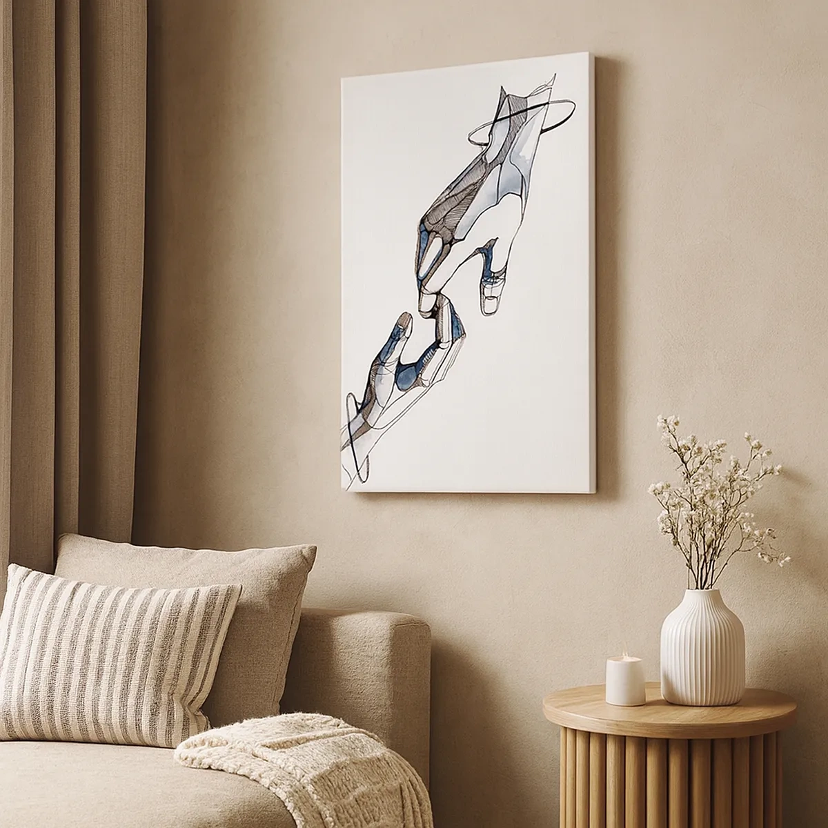 Quadro em tela - Um bom gesto - 50x70 cm