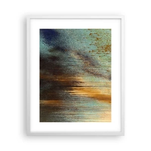 Pôster em moldura branca - Uma composição colorida não acidental - 40x50 cm