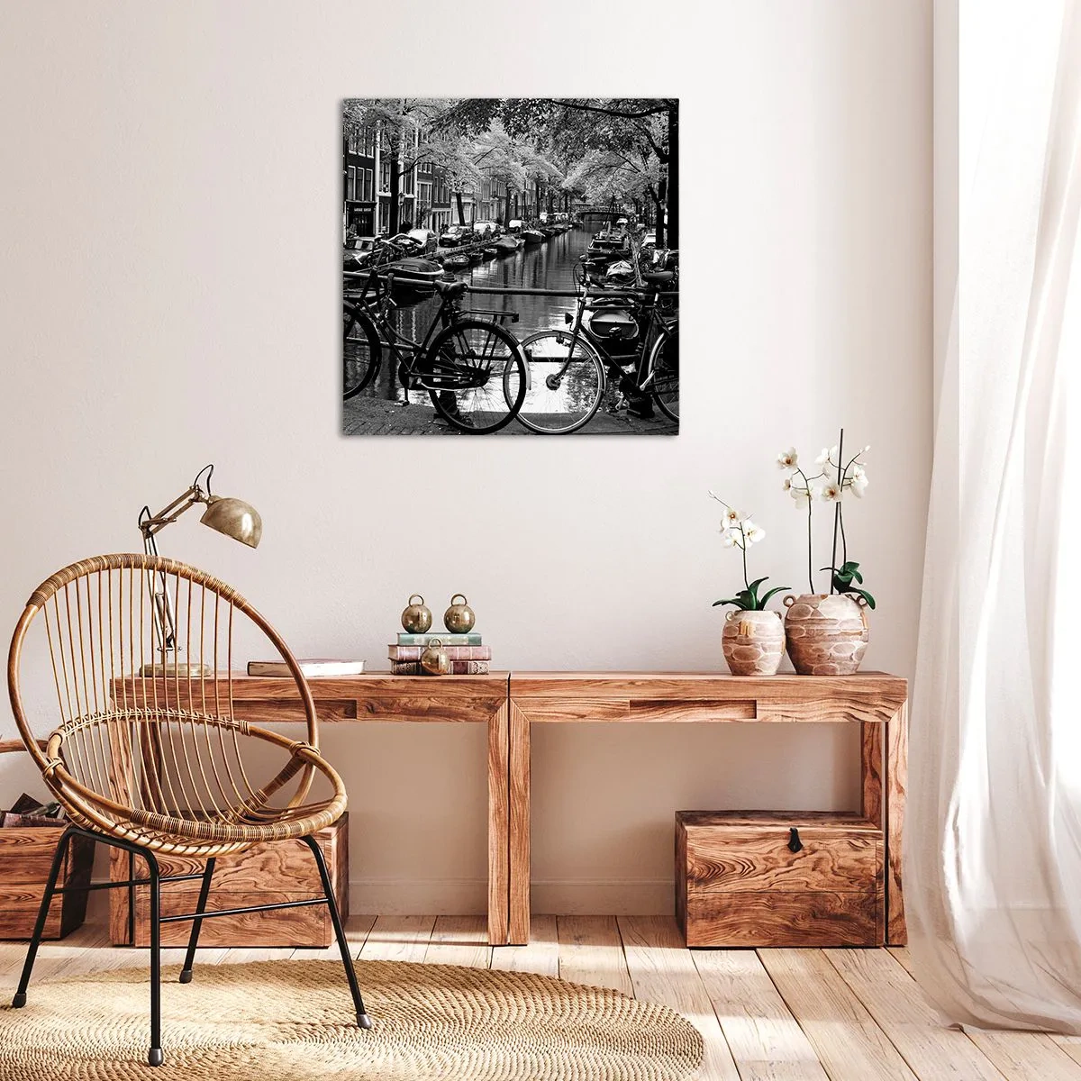 Quadro em tela - Vista muito holandesa - 40x40 cm