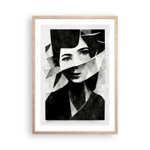 Pôster com moldura de carvalho claro - O que és de verdade... - 50x70 cm