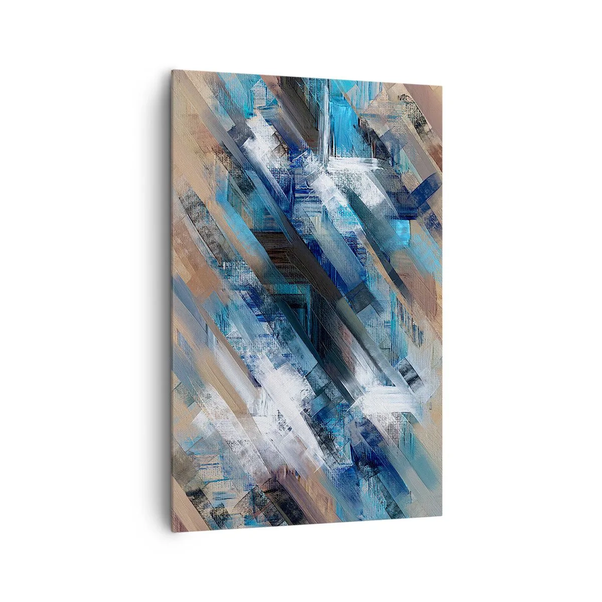 Quadro em tela - Numa diagonal azul - 80x120 cm