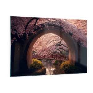 Quadro em vidro - Primavera japonesa - 120x80 cm
