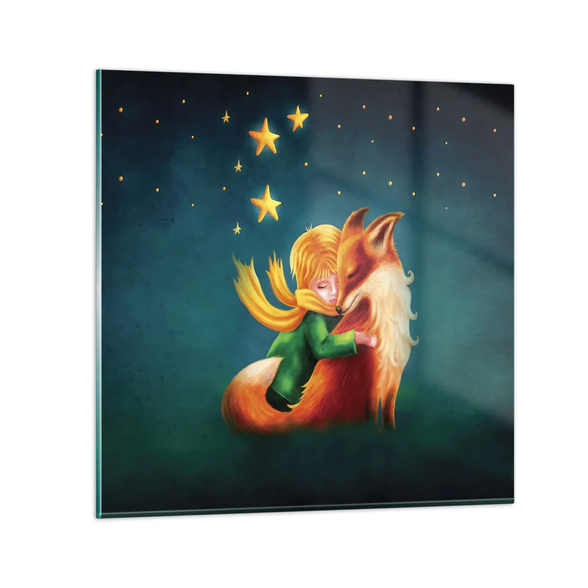 Quadro em vidro - O Pequeno Príncipe - 60x60 cm