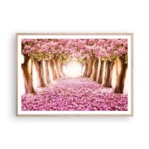 Pôster com moldura de carvalho claro - O Caminho para o Paraíso - 100x70 cm