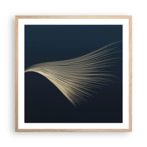 Pôster com moldura de carvalho claro - Como o cabelo de um anjo - 60x60 cm