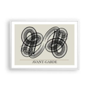 Pôster em moldura branca - Saiu espontaneamente - 70x50 cm