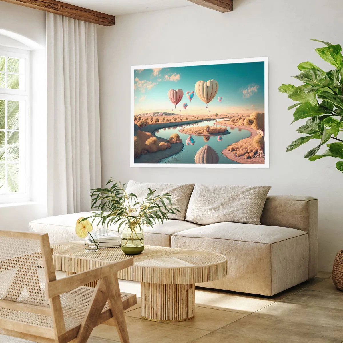Pôster - O amor permite se reerguer - 100x70 cm