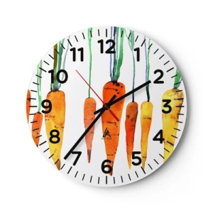 Relógio de parede - Relógio em vidro - A beleza do ordinário - 40x40 cm