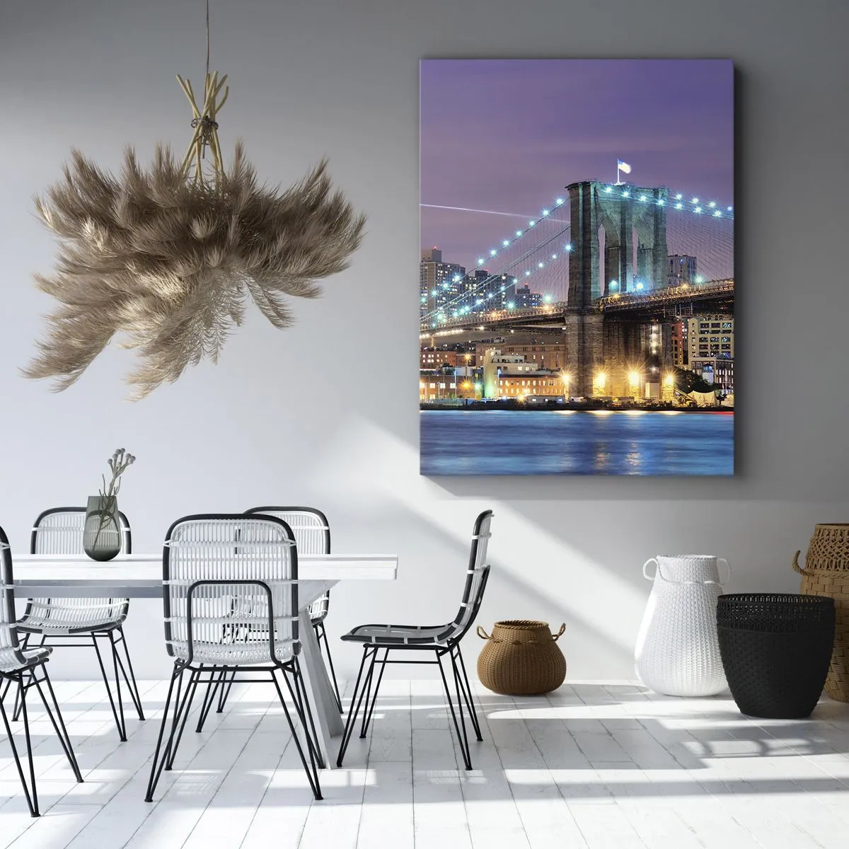 Quadro em tela - Por muitos anos, a Ponte do Brooklyn - 70x100 cm