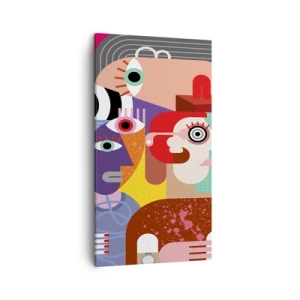 Quadro em tela - Viemos da parte do Sr. Picasso - 45x80 cm