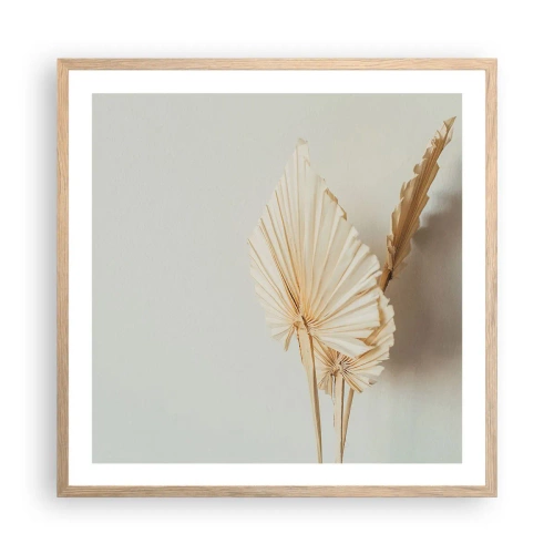 Pôster com moldura de carvalho claro - Quando precisas de alívio - 60x60 cm