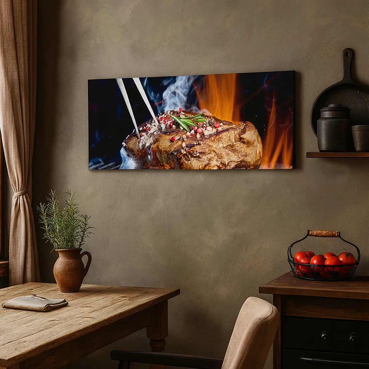 Quadro em tela - Suculenta e de bom cheiro - 30x30 cm