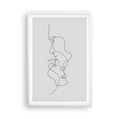 Pôster em moldura branca - O calor dos desejos amargos - 61x91 cm