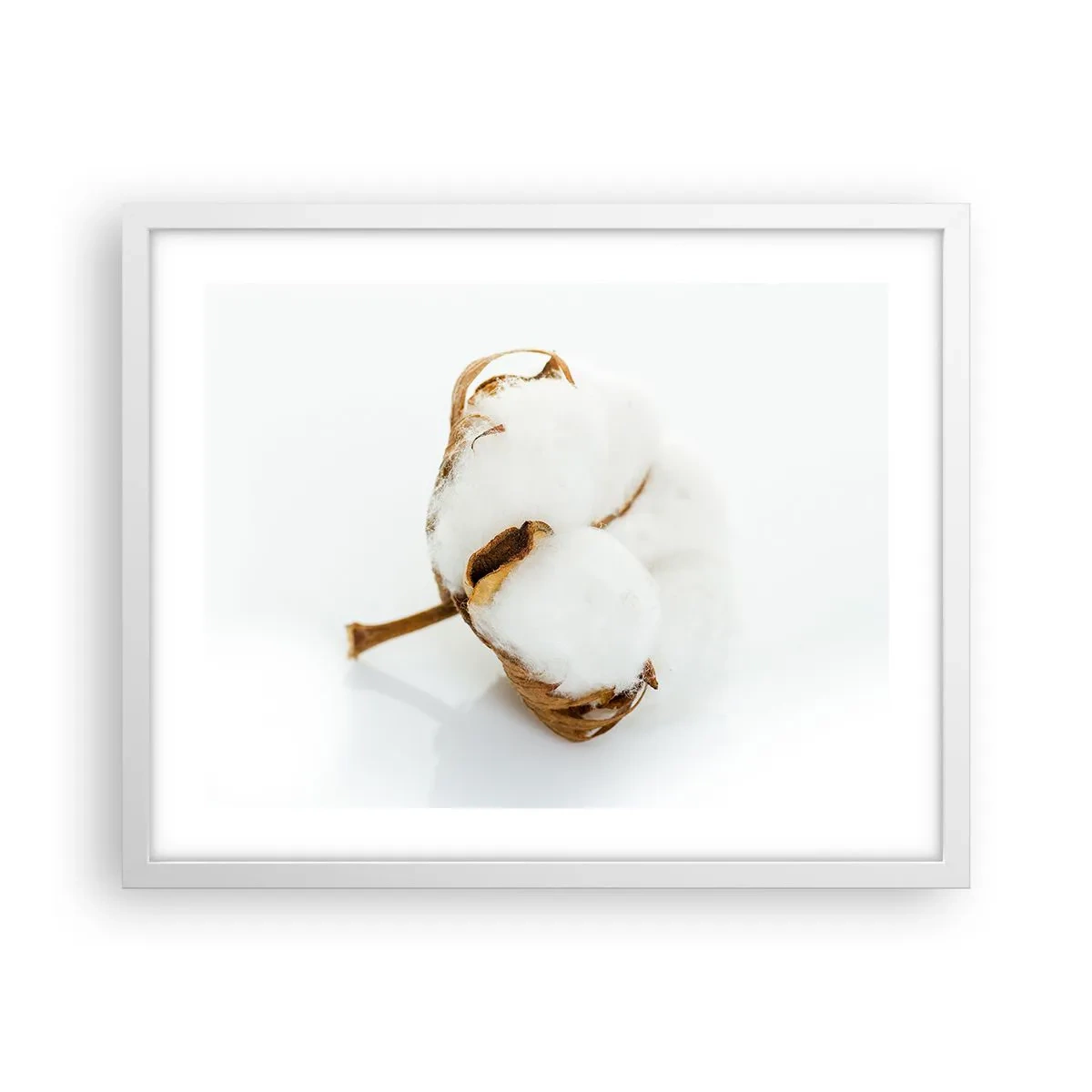 Pôster em moldura branca - Suave por natureza - 50x40 cm