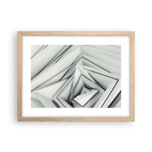 Pôster com moldura de carvalho claro - Cantos vivos - 40x30 cm