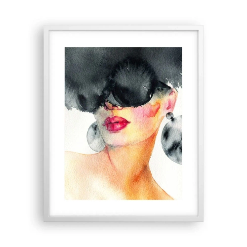 Pôster em moldura branca - O segredo da elegância - 40x50 cm