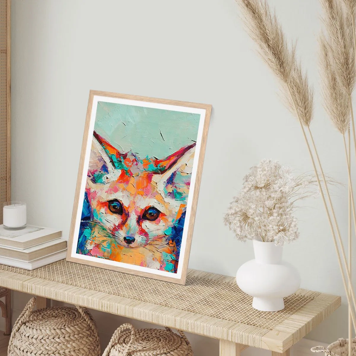 Pôster com moldura de carvalho claro - Estão prontos para mim? - 40x50 cm