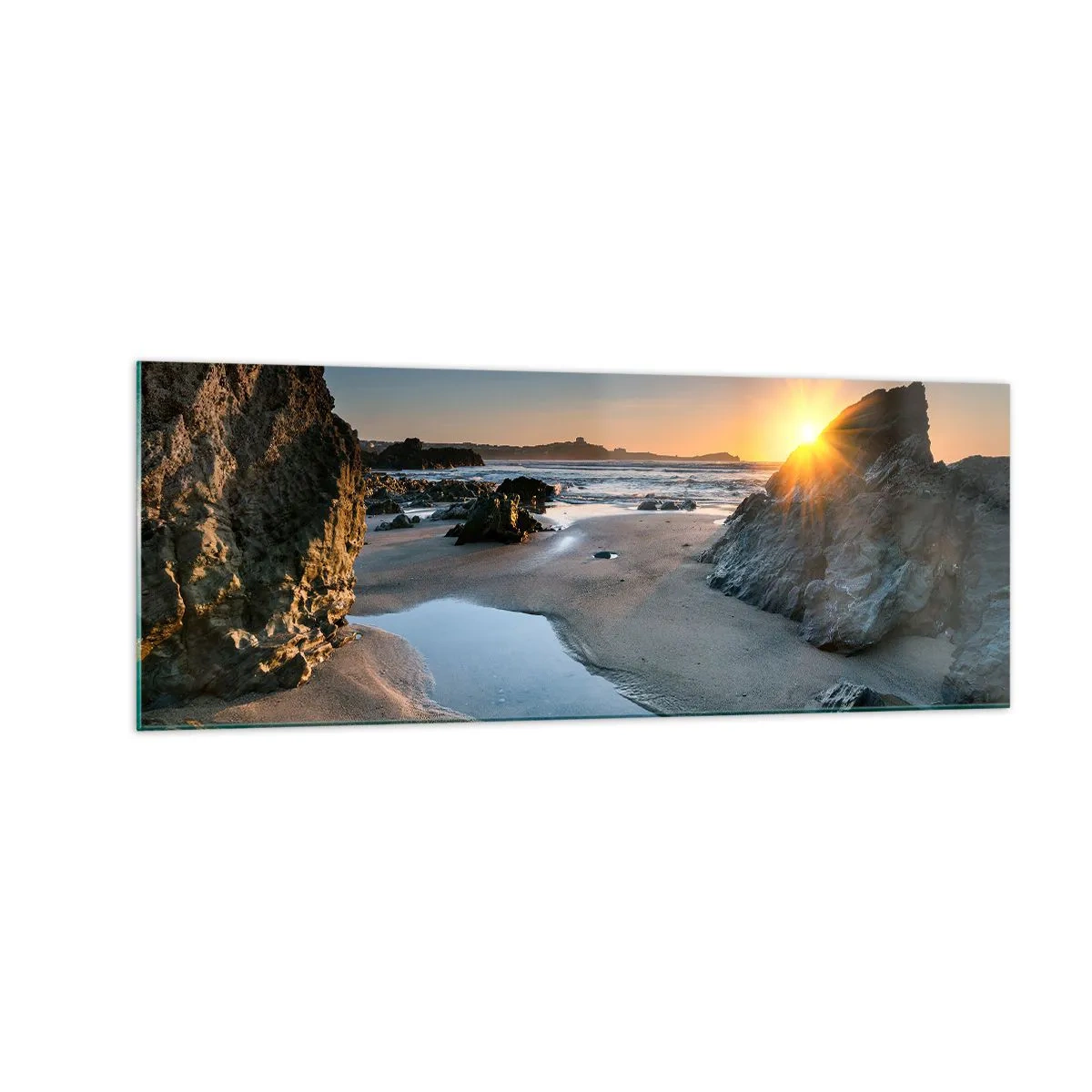 Quadro em vidro - Intocado pela mão humana - 140x50 cm