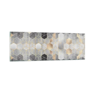 Quadro em vidro - Composição do diamante - 90x30 cm