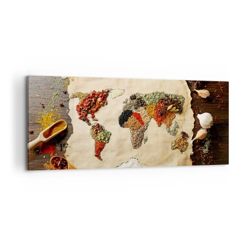 Quadro em tela - Todos os gostos do mundo - 120x50 cm