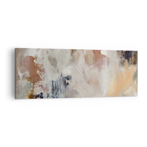 Quadro em tela - Abstração enevoada - 140x50 cm